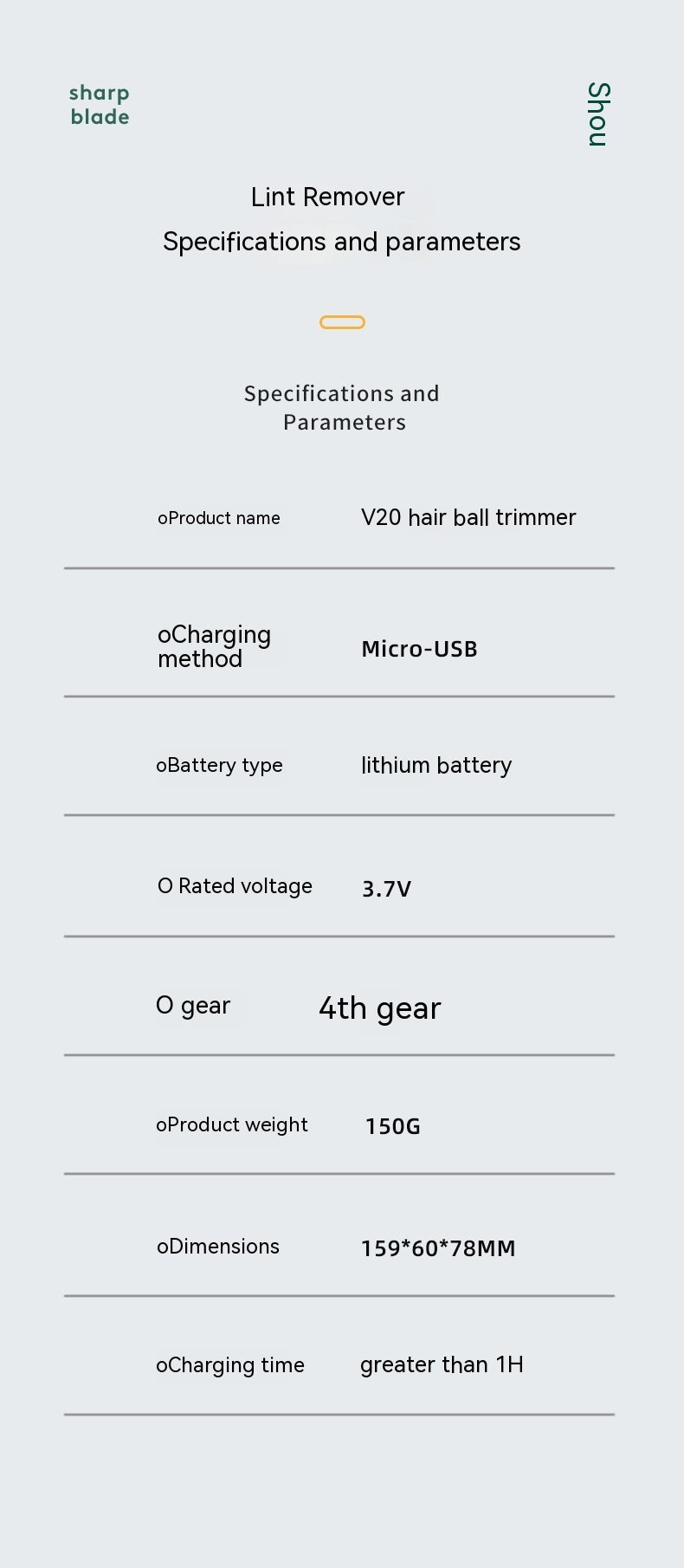 Hair Removal Electric Sweater Lady Shaver