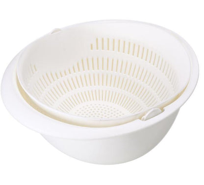 Double-Dish Sink Drain Basket Kitchen Panning